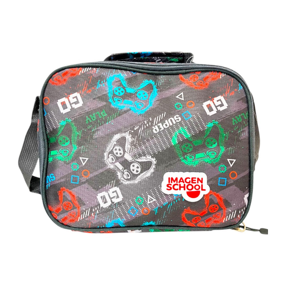 Lonchera Escolar Imagen School Para Niño / Estampado Game / Surtida