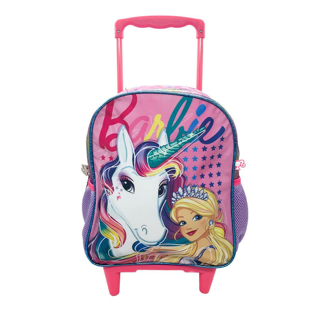 Mochila 14" C/Ruedas Barbie Unicornio
