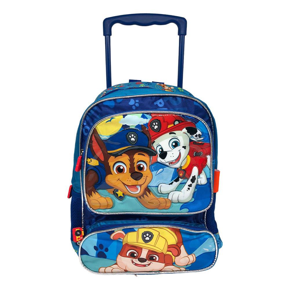Mochila Con Ruedas Paw Patrol Metalizada de 14"