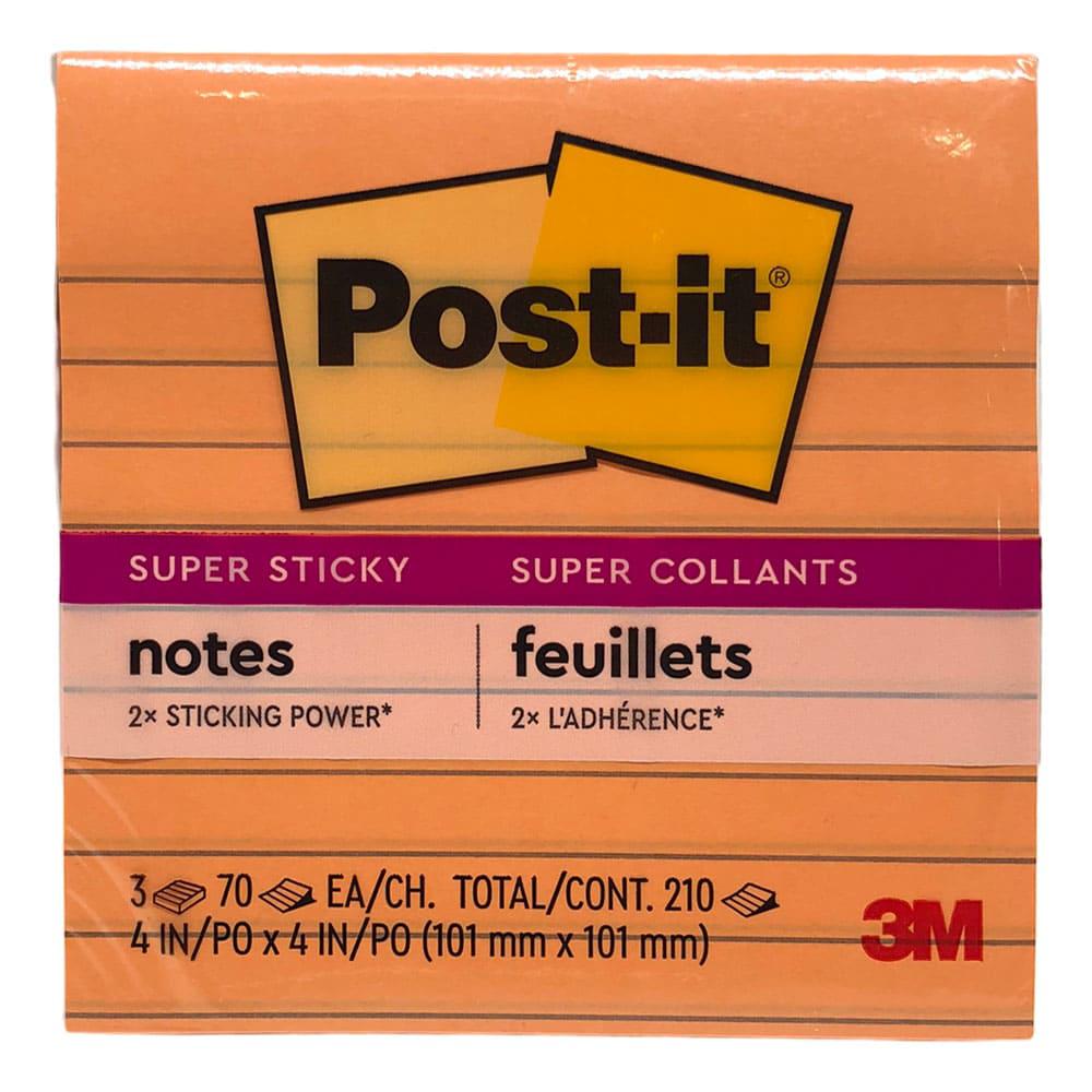 Notas Adhesivas Post-It Super Sticky 3 Colores