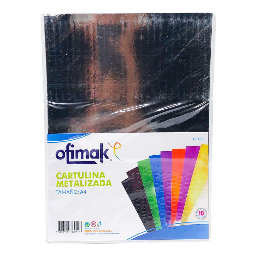 Cartulina Metalizada Ofimak de Colores 10 Piezas - Surtido