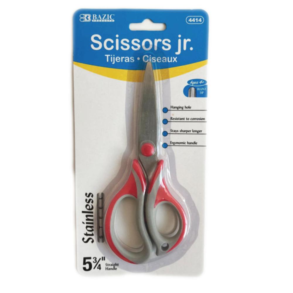 Tijera Escolar Bazic 5" Punta Roma -Surt