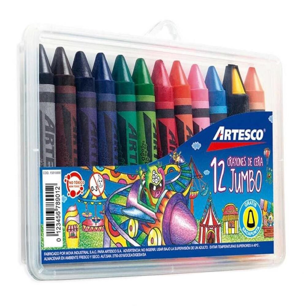 Crayones Jumbo Artesco 12 Colores