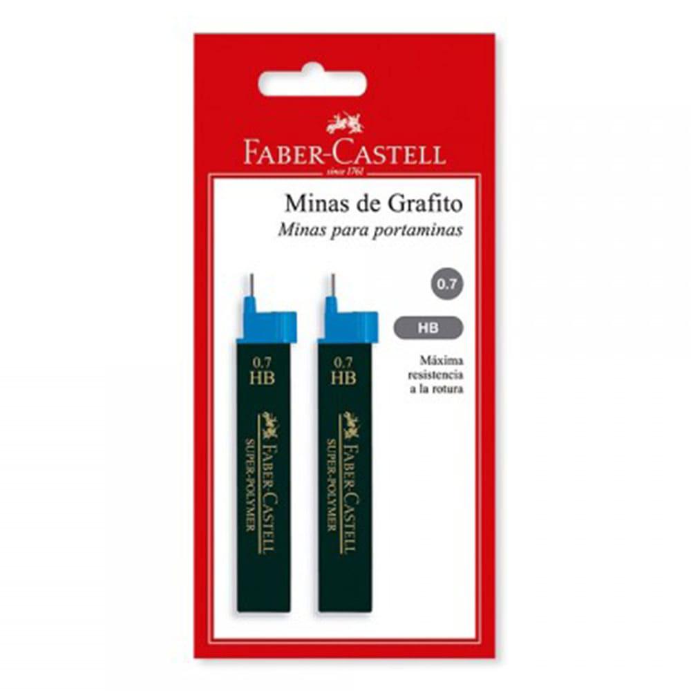 Minas Faber Castell de 0.7 mm 2 Piezas