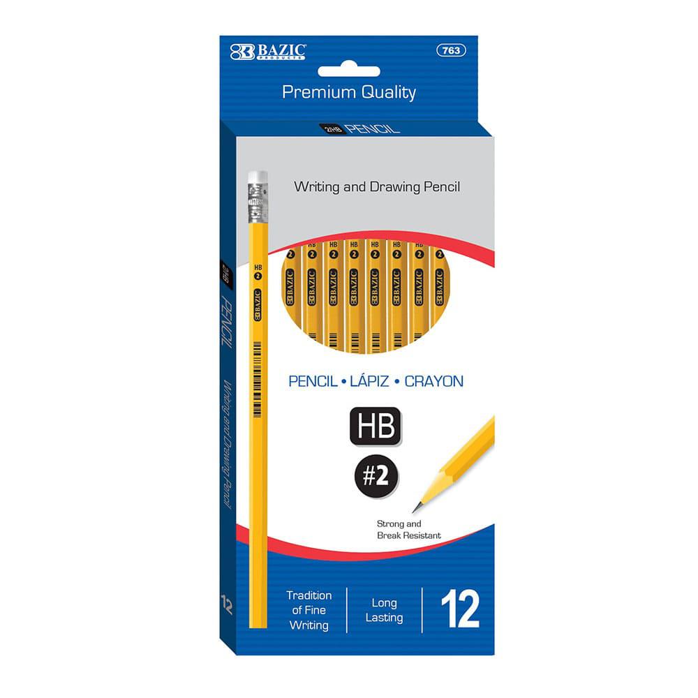 Lápiz 2HB Bazic Premium 12 Piezas