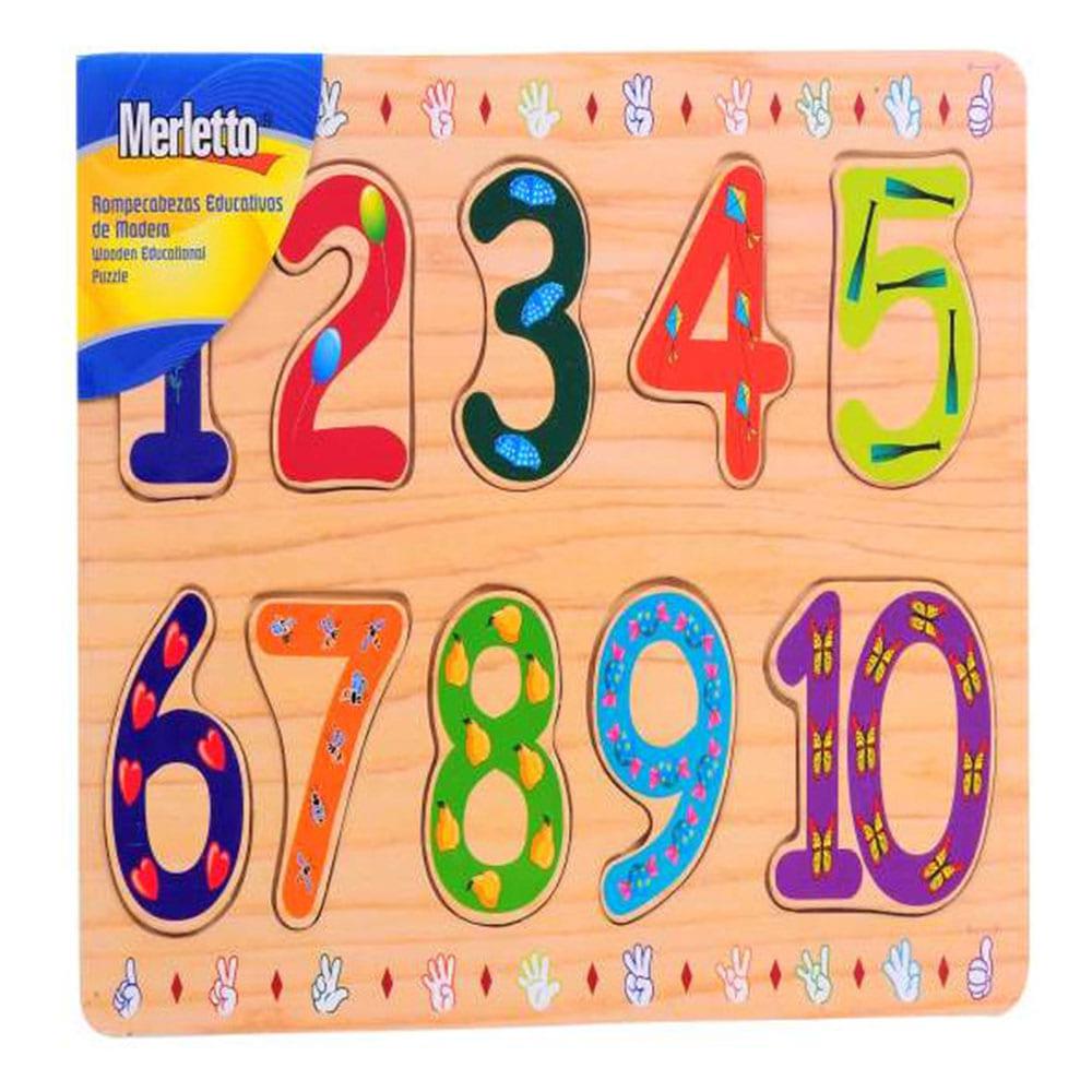 Rompecabezas de Madera Merletto de Números –
