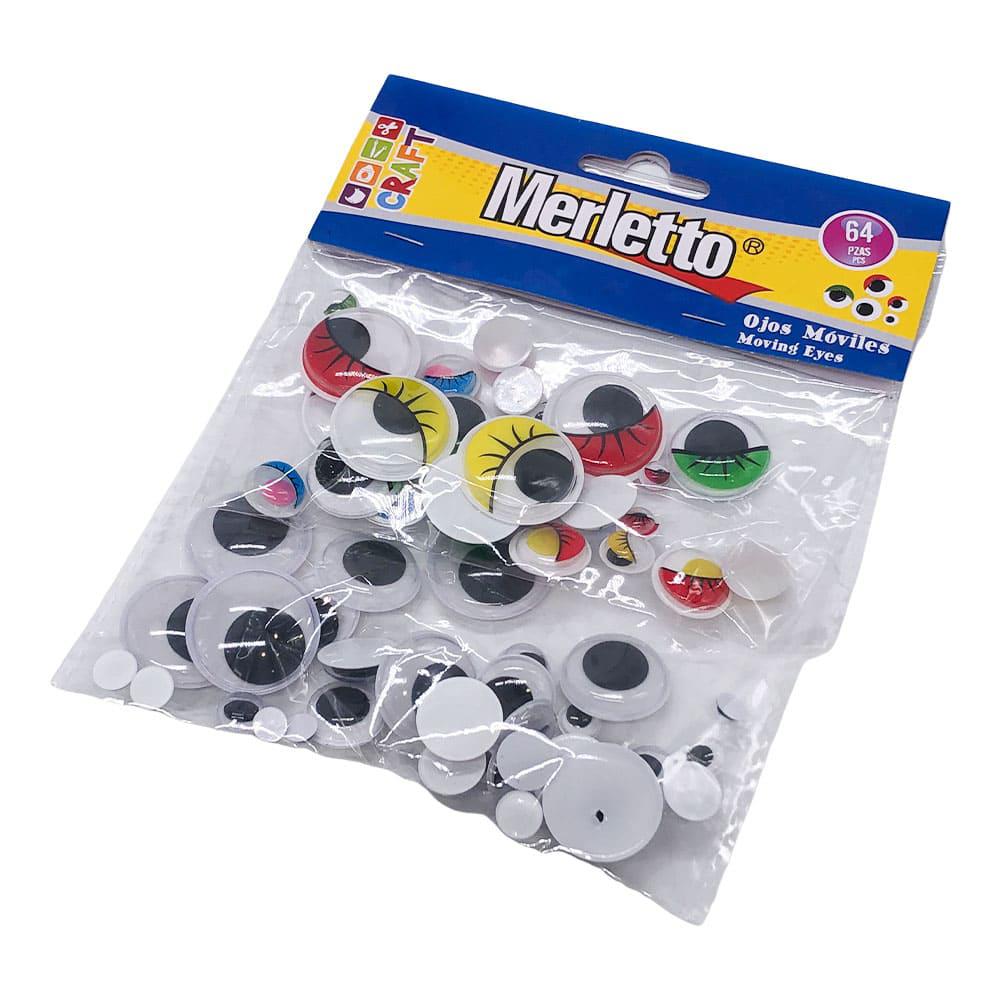 Ojos Móviles Merletto 64 Piezas - Surtido