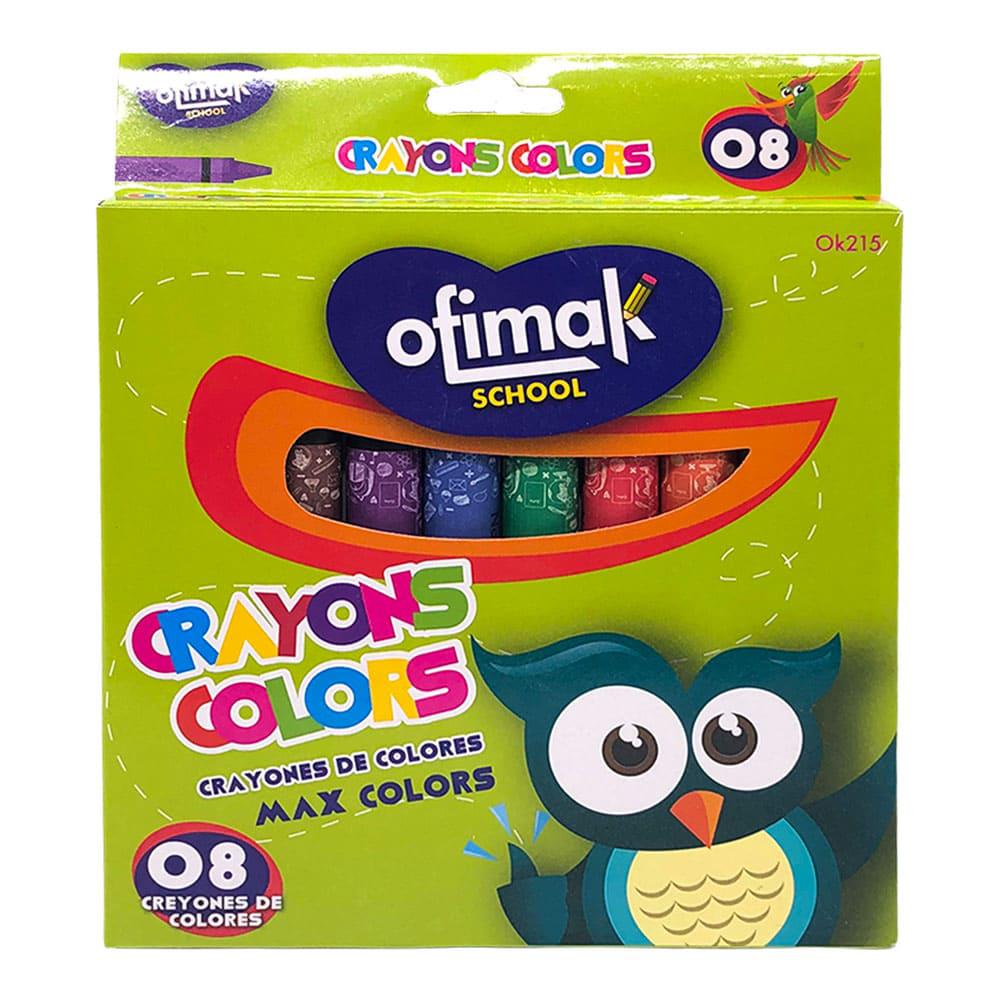 Crayones Jumbo Ofimak 8 Piezas