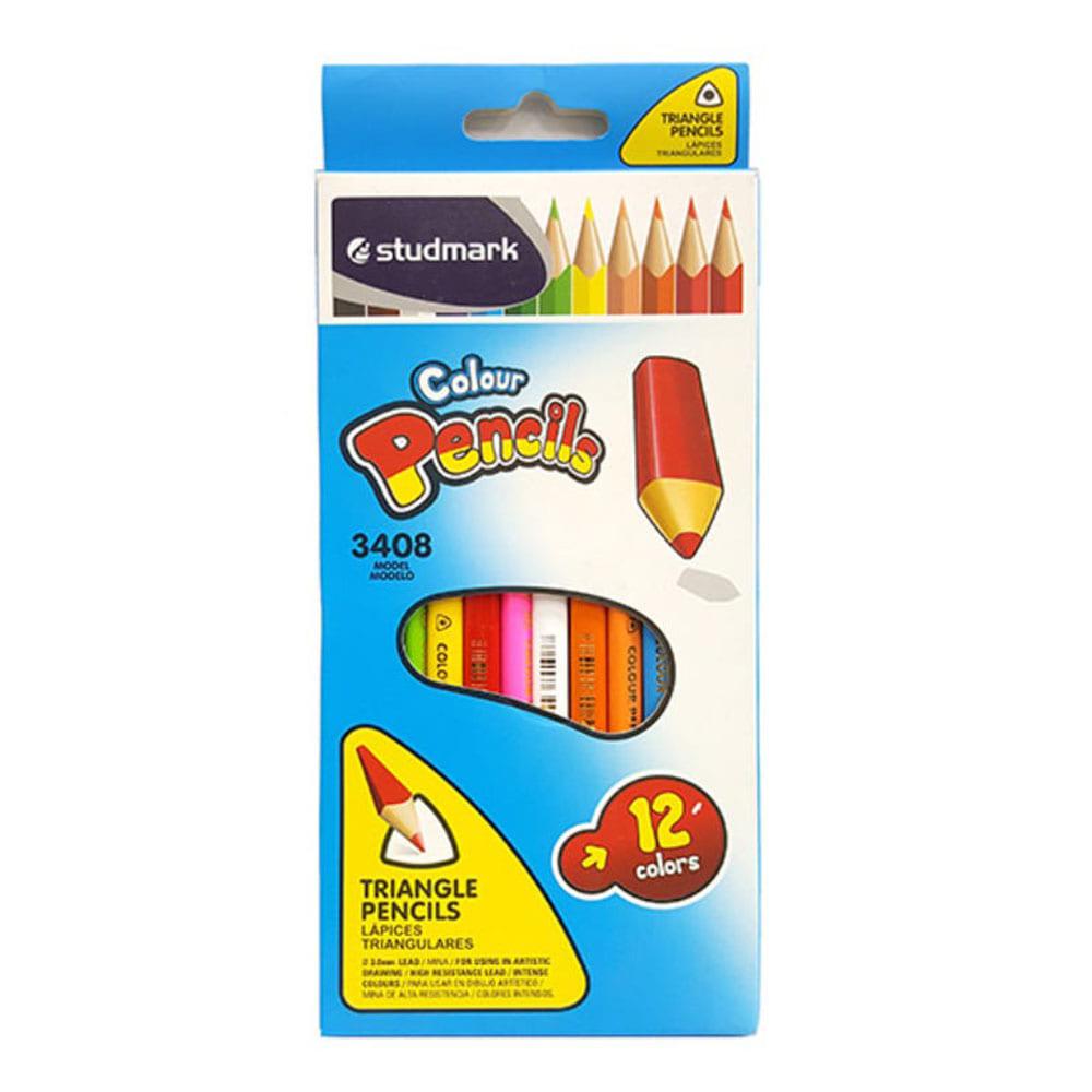 Lápices Studmark Triangular 12 Piezas