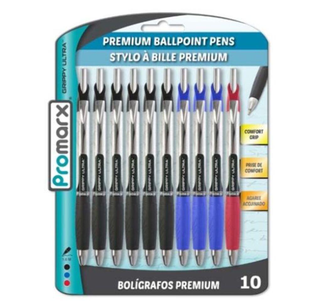 Bolígrafo Retráctil Promarx Básico 10 Piezas