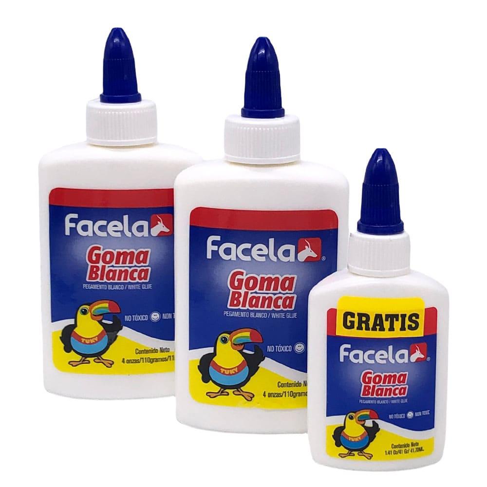 Set de Goma Blanca Facela 3 Piezas