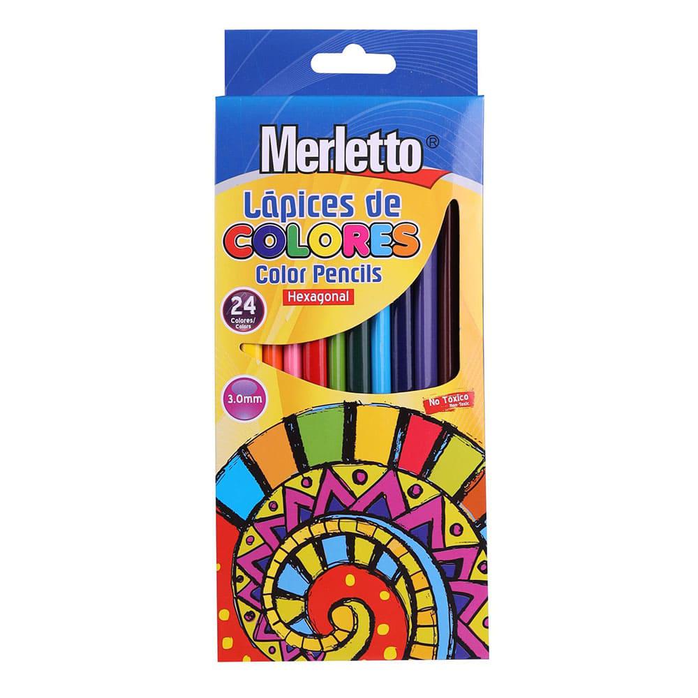 Lápices de Colores Merletto 24 Piezas