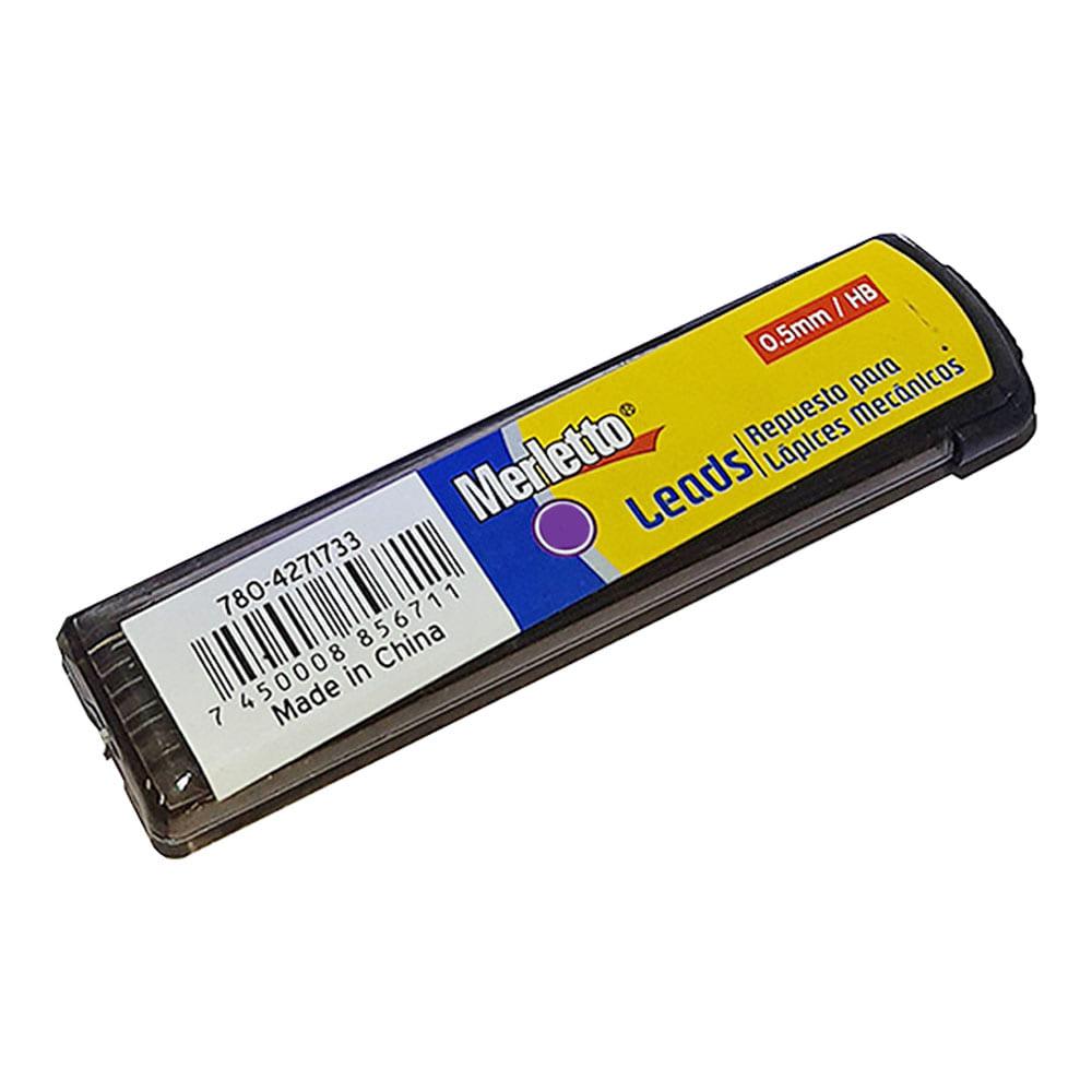 Minas de Grafito Merletto 0.5 mm 10 Piezas