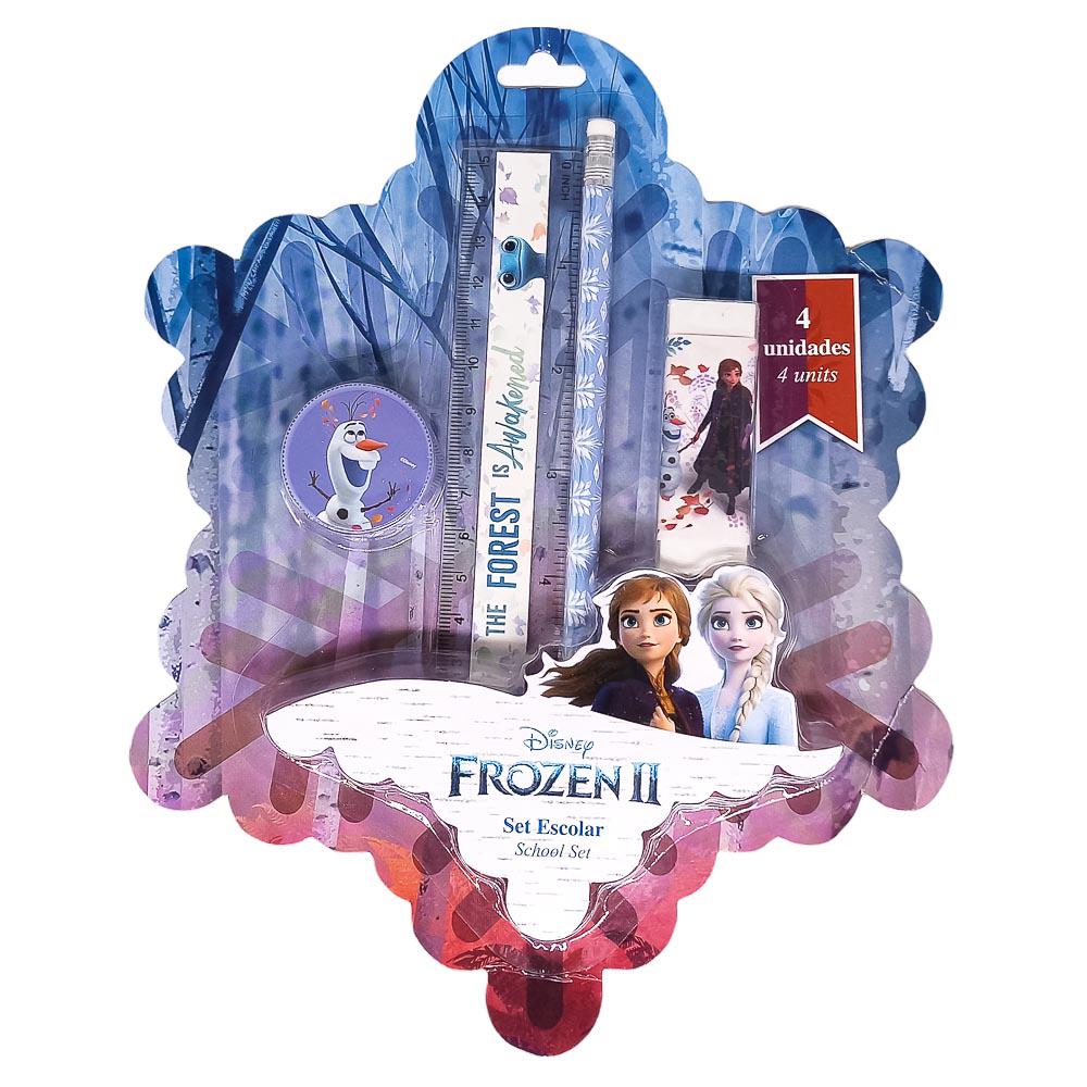 Set de Útiles Escolar Disney Frozen 4 Piezas