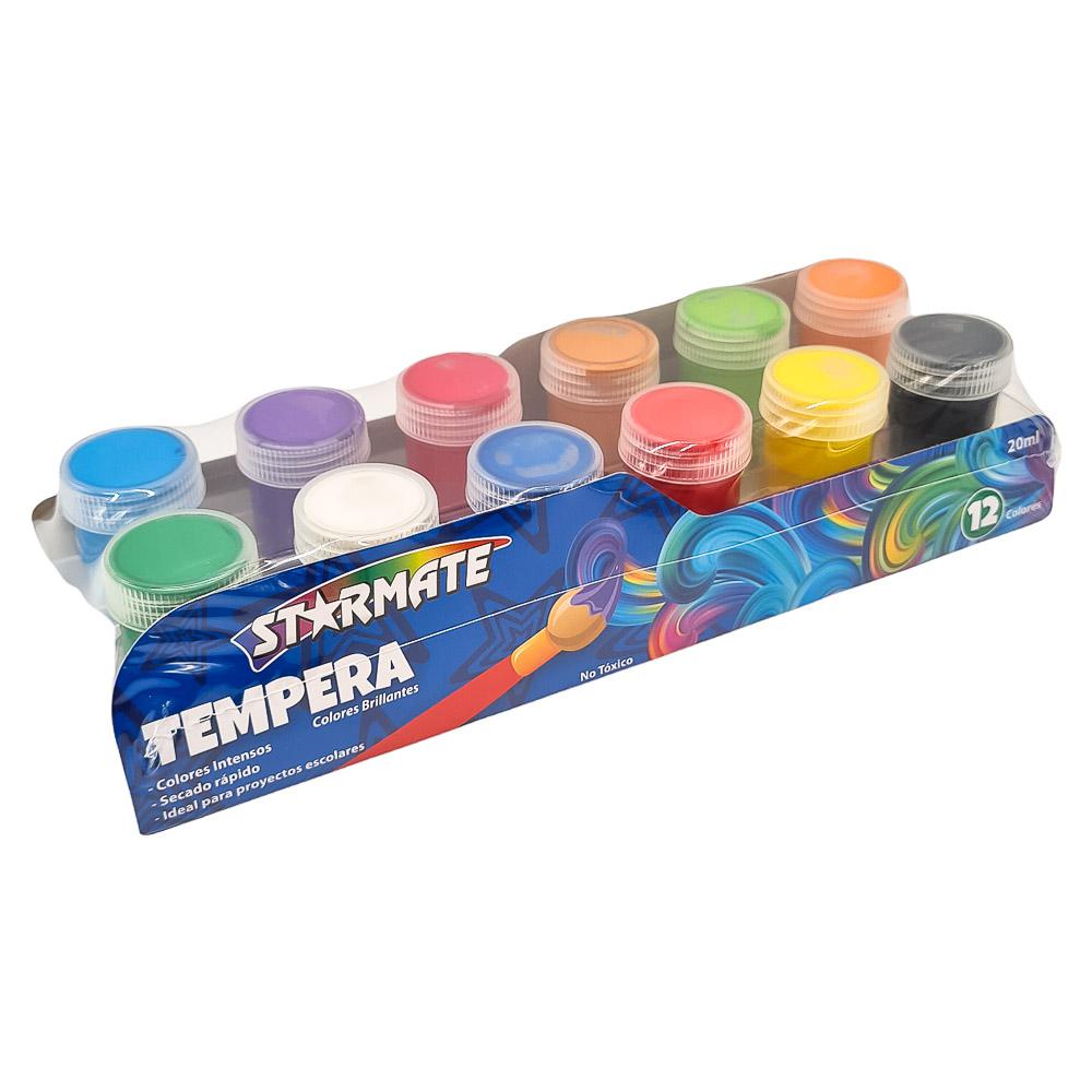 Tempera Starmate 12 Colores 20 ml