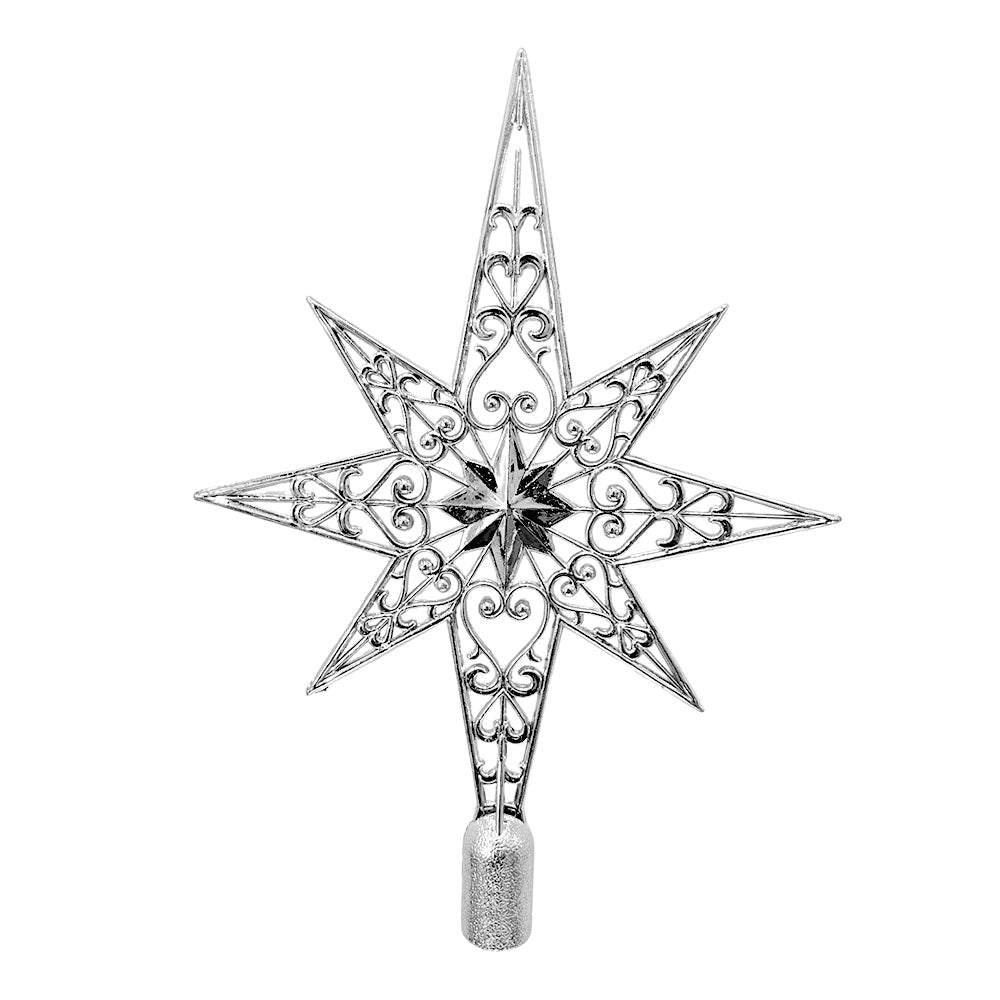 Estrella para Árbol 26 cm / Plateada / Montefiori Christmas - Montefiori Christmas - Titan.com.pa - 7453127896590
