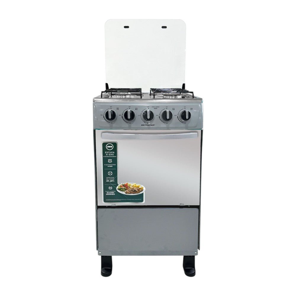 Estufa A Gas Premier 20" / Silver / 4 Quemadores - Premier - Titan.com.pa - 7453064744268
