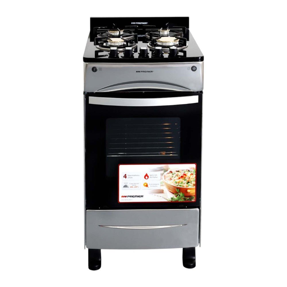 Estufa a Gas Premier de20" / 4 Quemadores / Gris - Premier - Titan.com.pa - 7453064718429