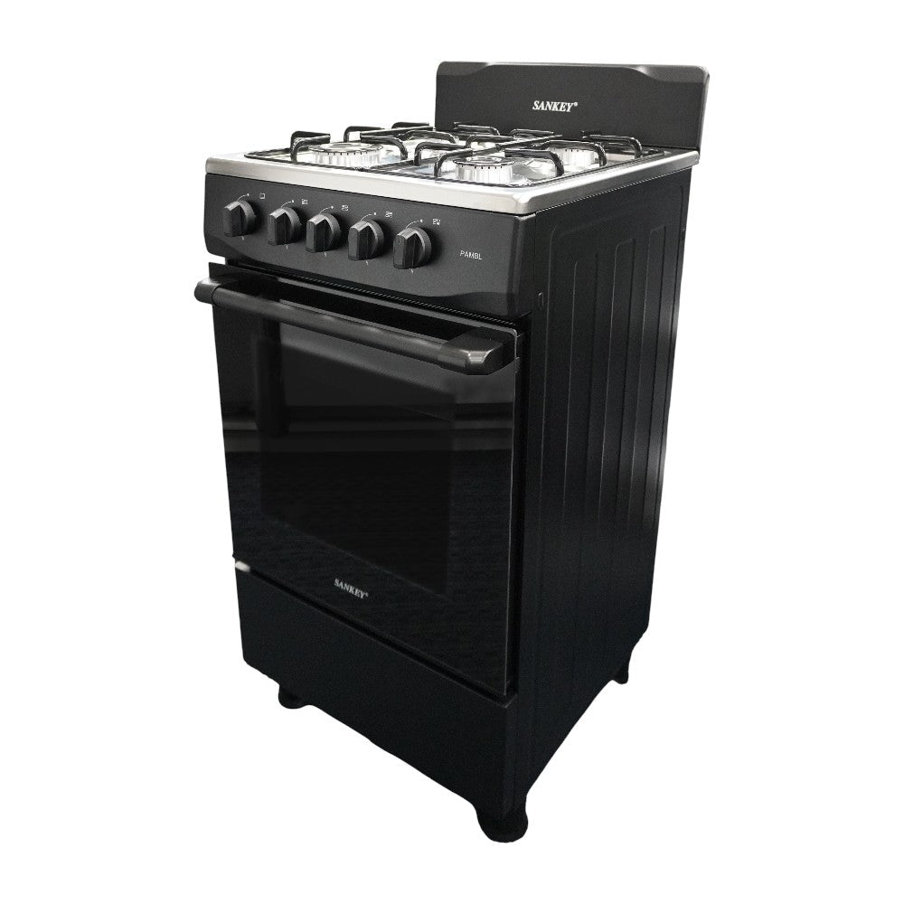 Estufa a Gas Sankey 20" / 4 Quemadores / Negro - Sankey - Titan.com.pa - 7453118907137