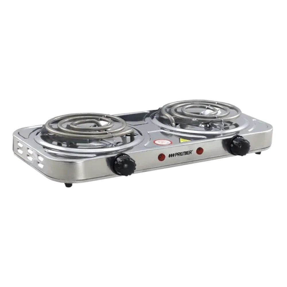 Estufa Eléctrica Premier / 2 Quemadores / Plateado - Premier - Titan.com.pa - 7453064725984