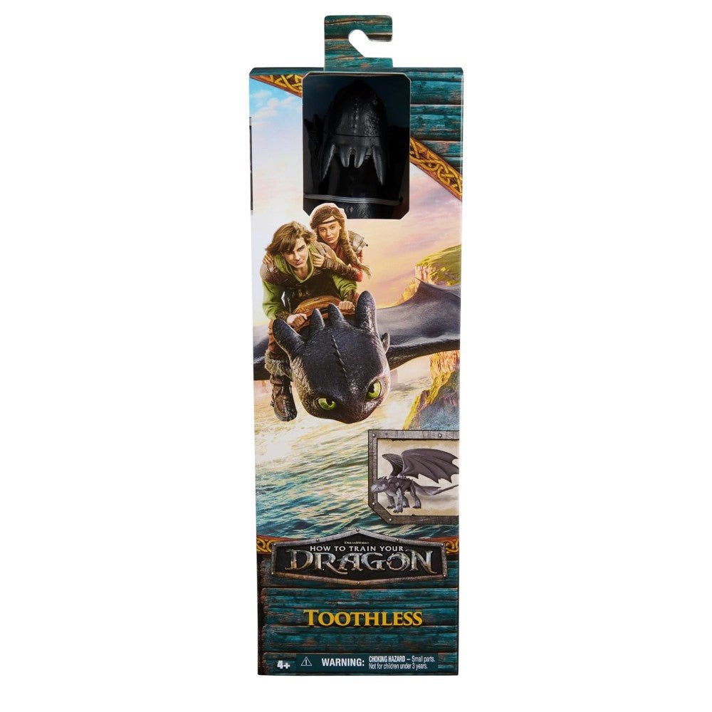 Figura de Acción Chimuelo Toothless - Cómo Entrenar a tu Dragón, 12" - Dragons - Titan.com.pa - 681147062054
