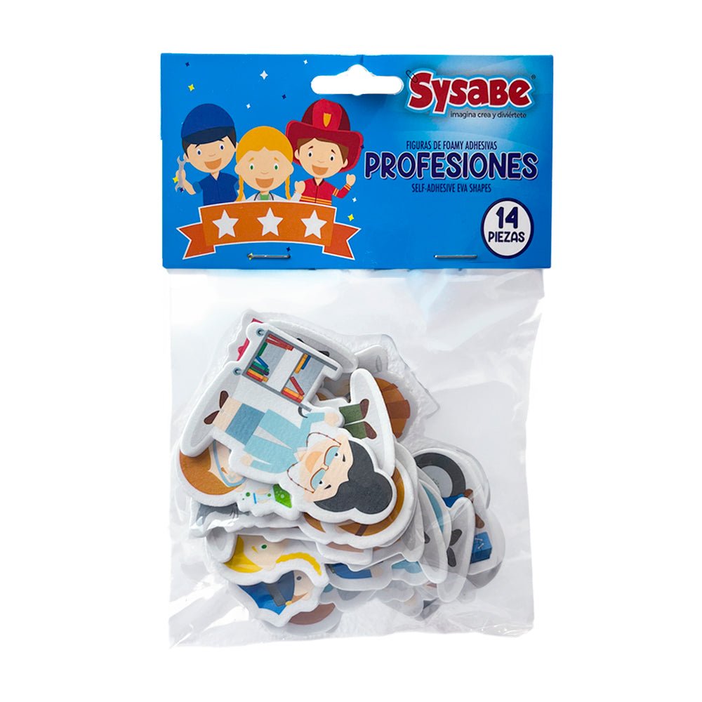 Figuras De Foamy Adhesivas Profesiones 14 Piezas Sysabe - Sysabe - Titan.com.pa - 7591213029429