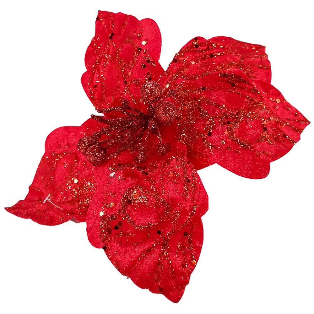 Flor Navideña Miro Christmas Poinsettia 28cm