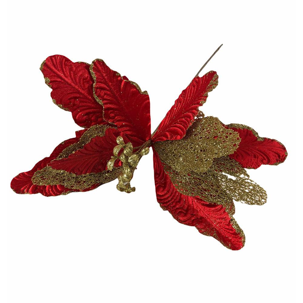 Flor Navideña Montefiori Christmas Poinsettia 40 cm x 50 cm