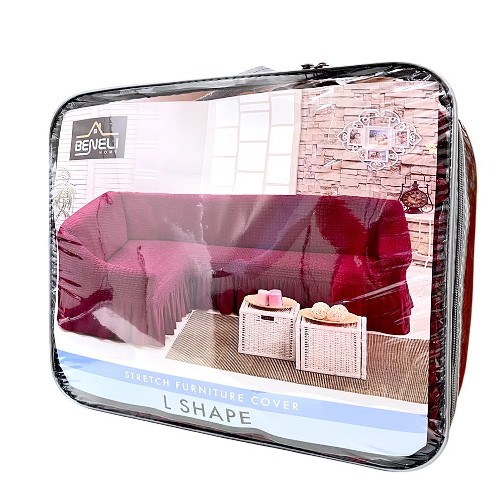 Forro Sofá L Beneli Home 43 X 38 X 16 Rojo Vino - Beneli Home - Titan.com.pa - 7453129420304