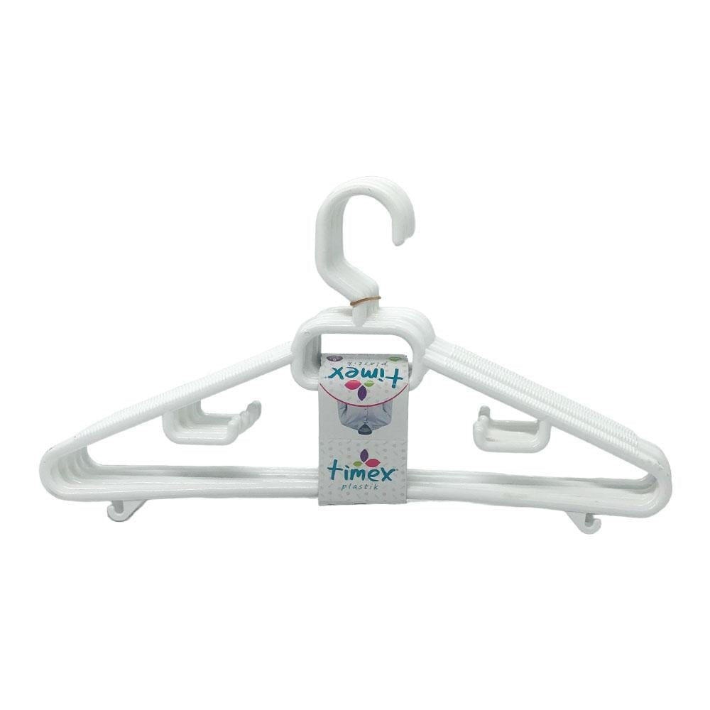 Ganchos Para Ropa Timex Plastik 6 Piezas