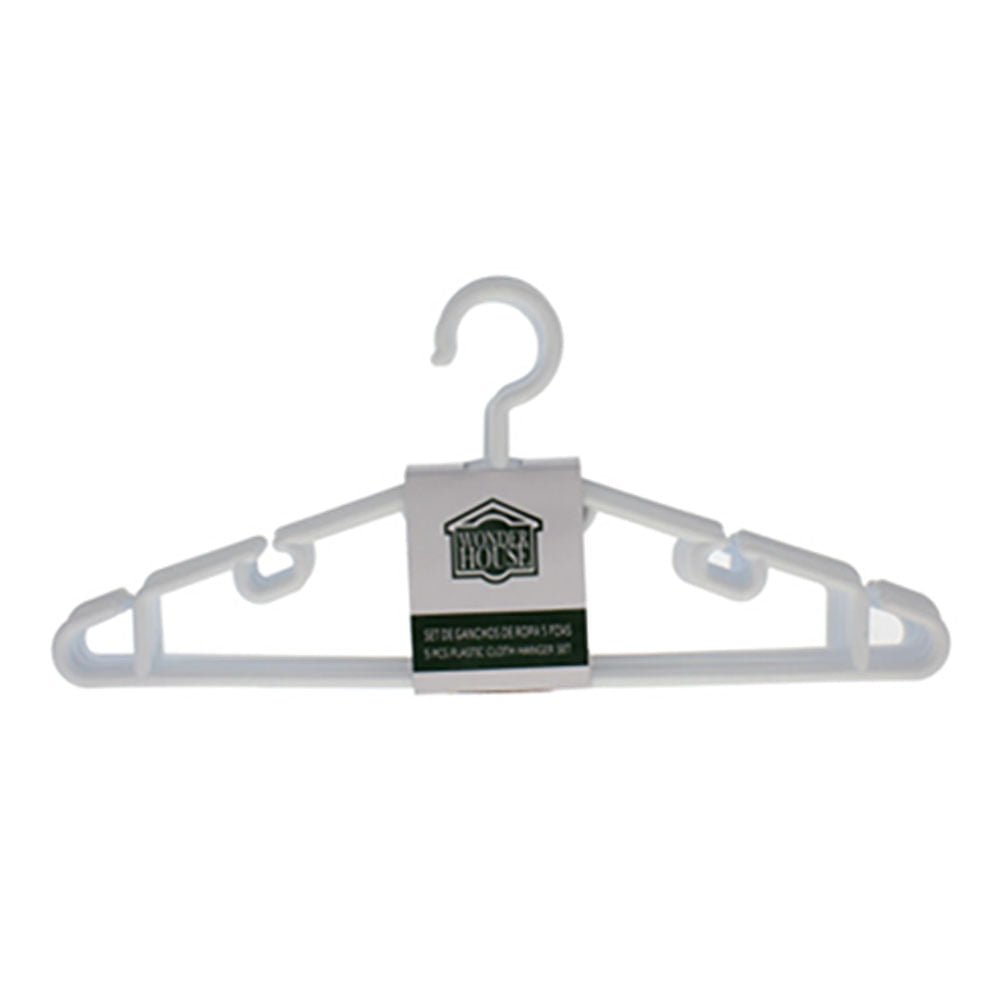 Ganchos Wonder House de Plastico 5 Piezas