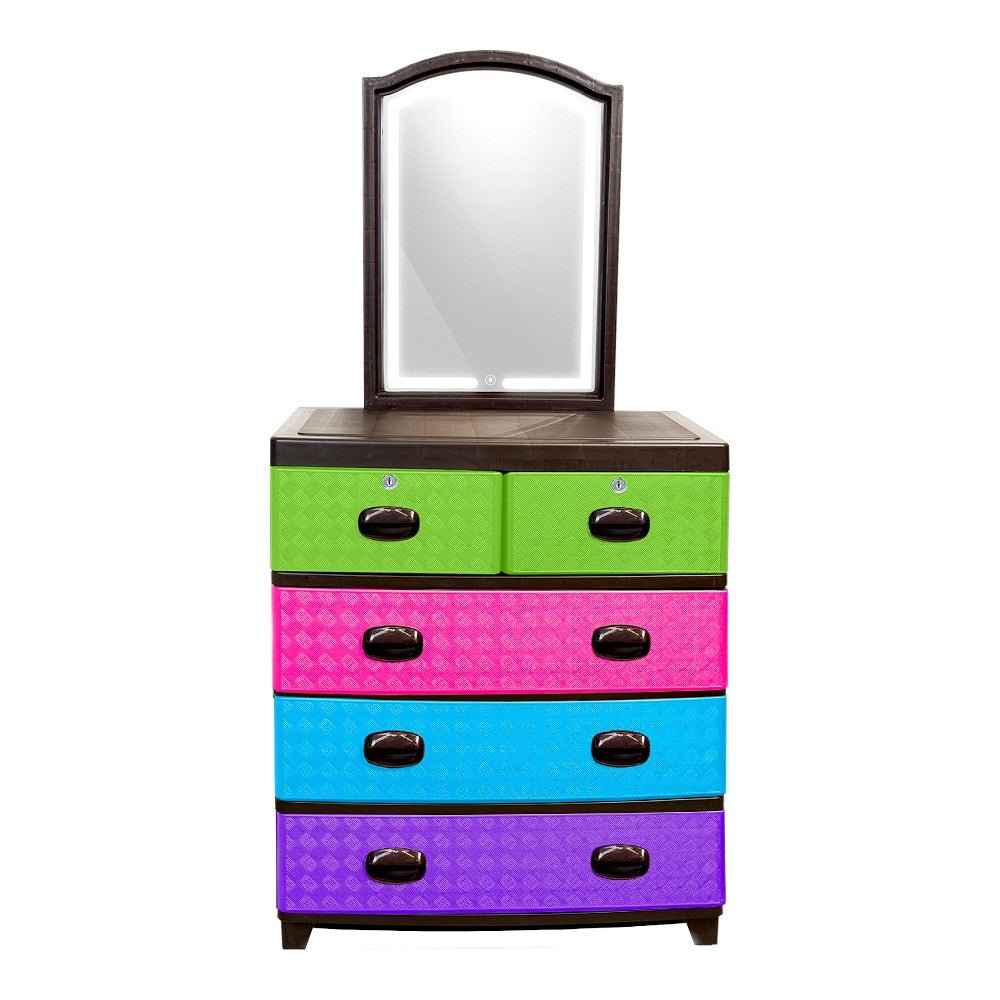 Gavetero Supremo Plastimás / 4 Niveles / Combinado / Con Espejo - Plastimas - Titan.com.pa - 7424628505588