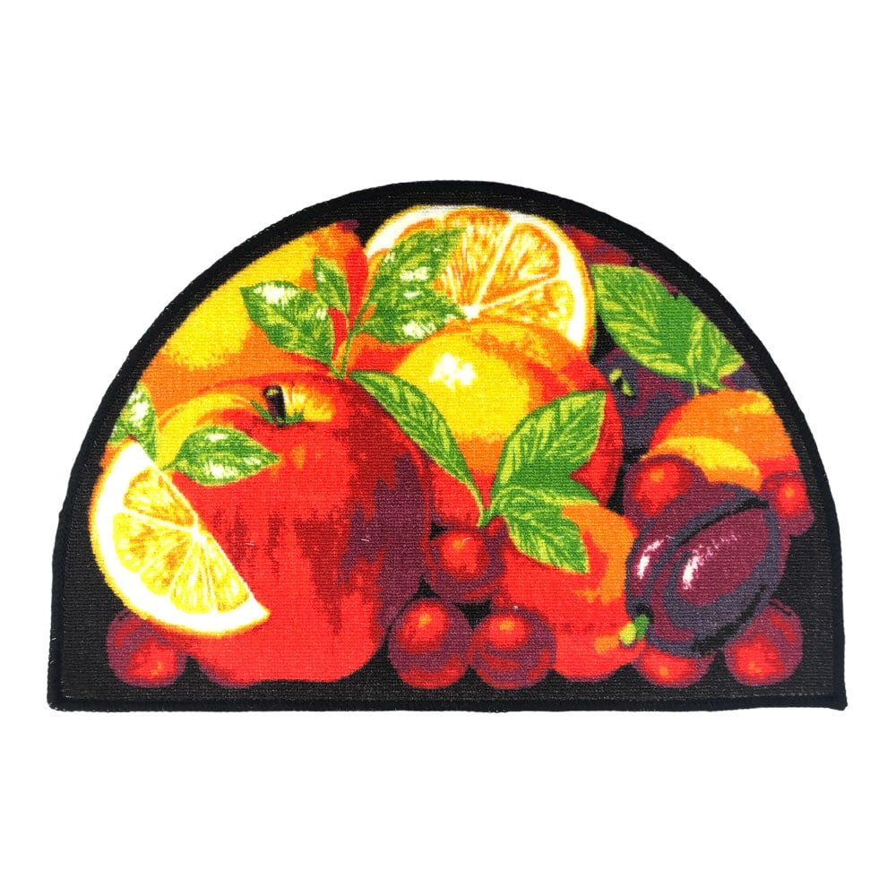 Alfombra Para Cocina Home Elegance Orange Punch Media Luna 16" x 24" - Chocolate oscuro