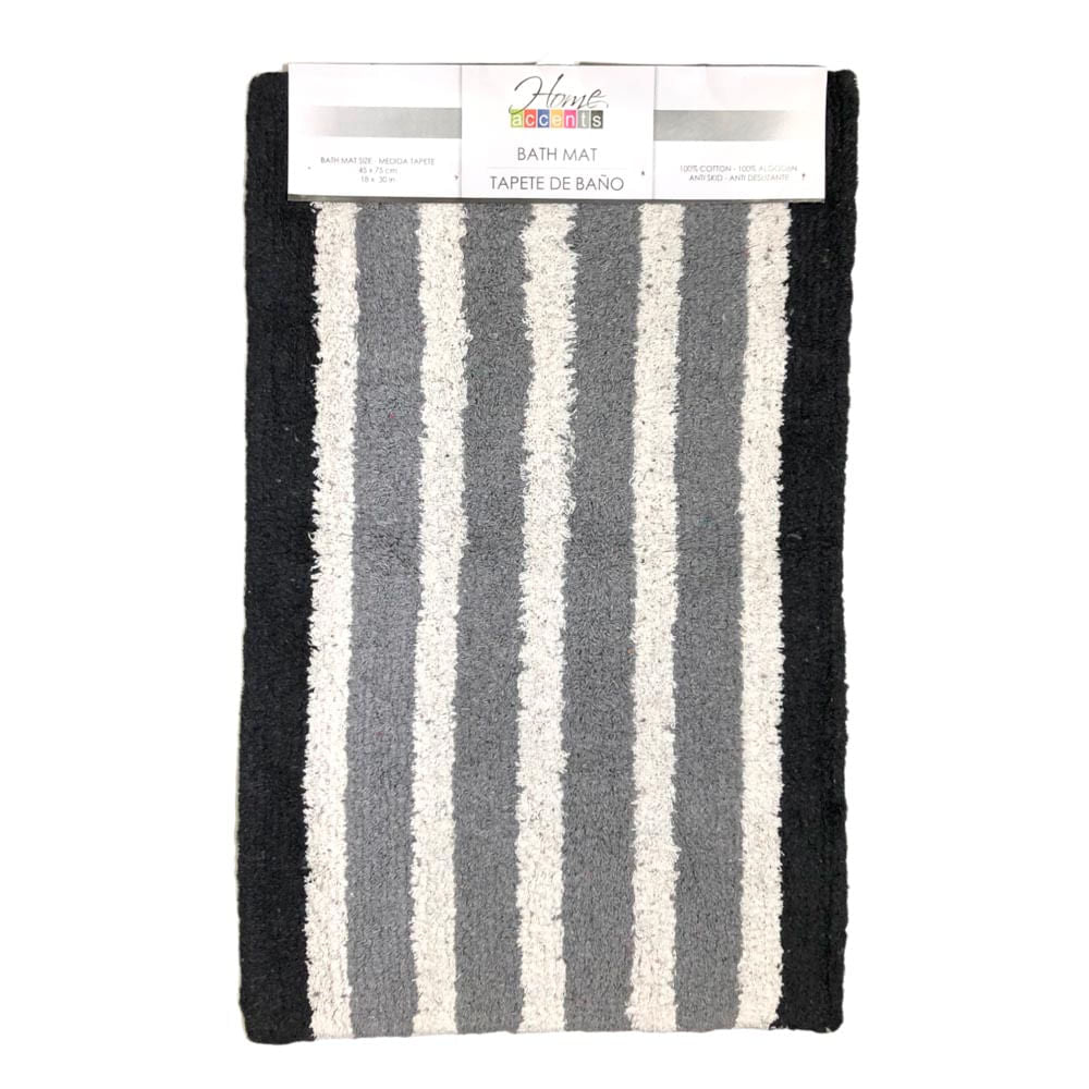 Alfombra Para Baño Home Accents 18" x 30" - Gris Claro