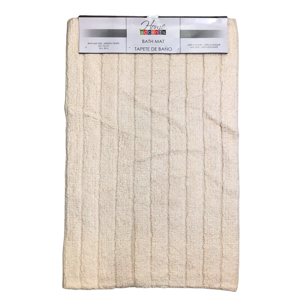 Alfombra Para Baño Home Accents 18" x 30" - Beige
