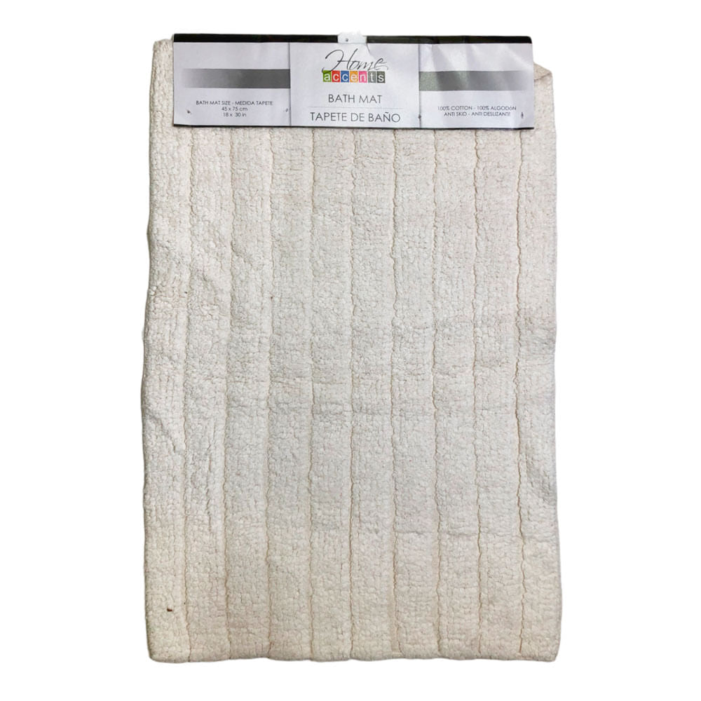 Alfombra Para Baño Home Accents 18" x 30" - Blanco