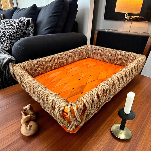 Canasta de Mimbre Home Elegance Rectangular - Grande