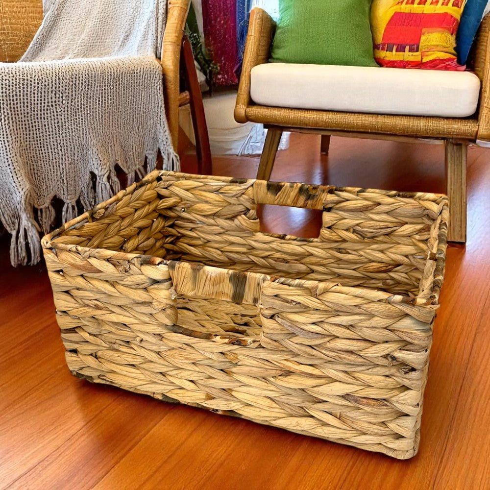 Canasta de Mimbre Kennedy Home Para Organizar – 34x22x15 cm