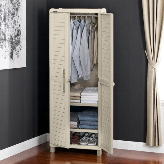 Armario Plástico Barú Rimax Para Ropa / Taupe