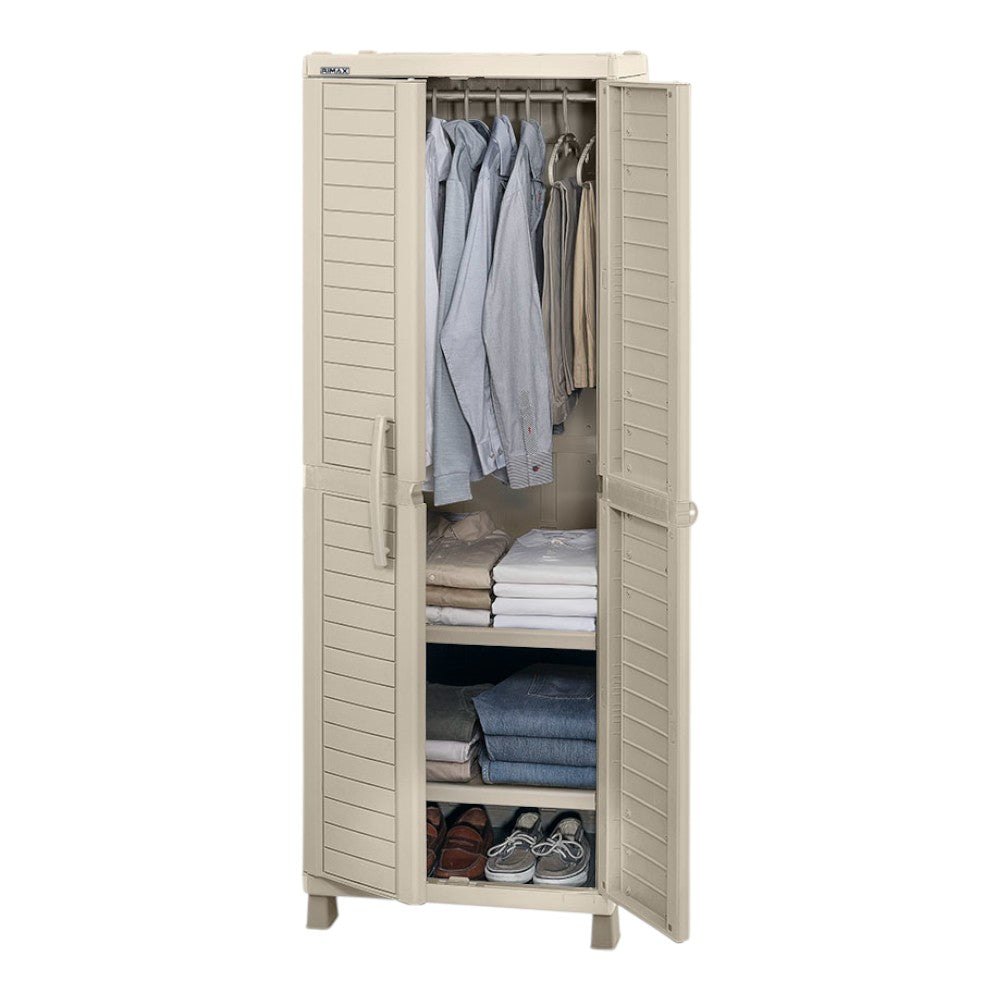 Armario Plástico Barú Rimax Para Ropa / Taupe