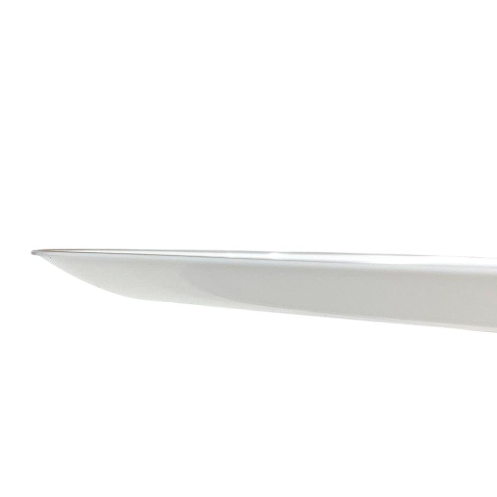 Bandeja Rectangular Para Servir Lillian / 18" x 7" / 2 Piezas / Blanca-Gold