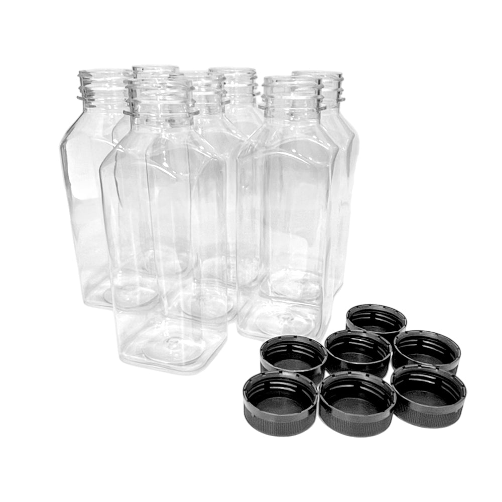 Botellas Plásticas / Lillian / Para Jugo / 7 Piezas / 8 oz