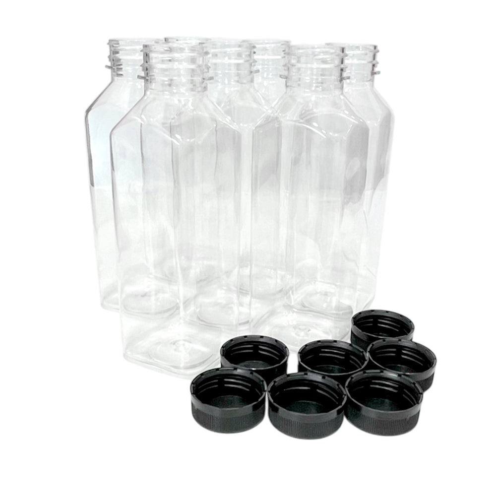 Botellas Plásticas / Lillian / Para Jugo / 7 Piezas / 16 oz