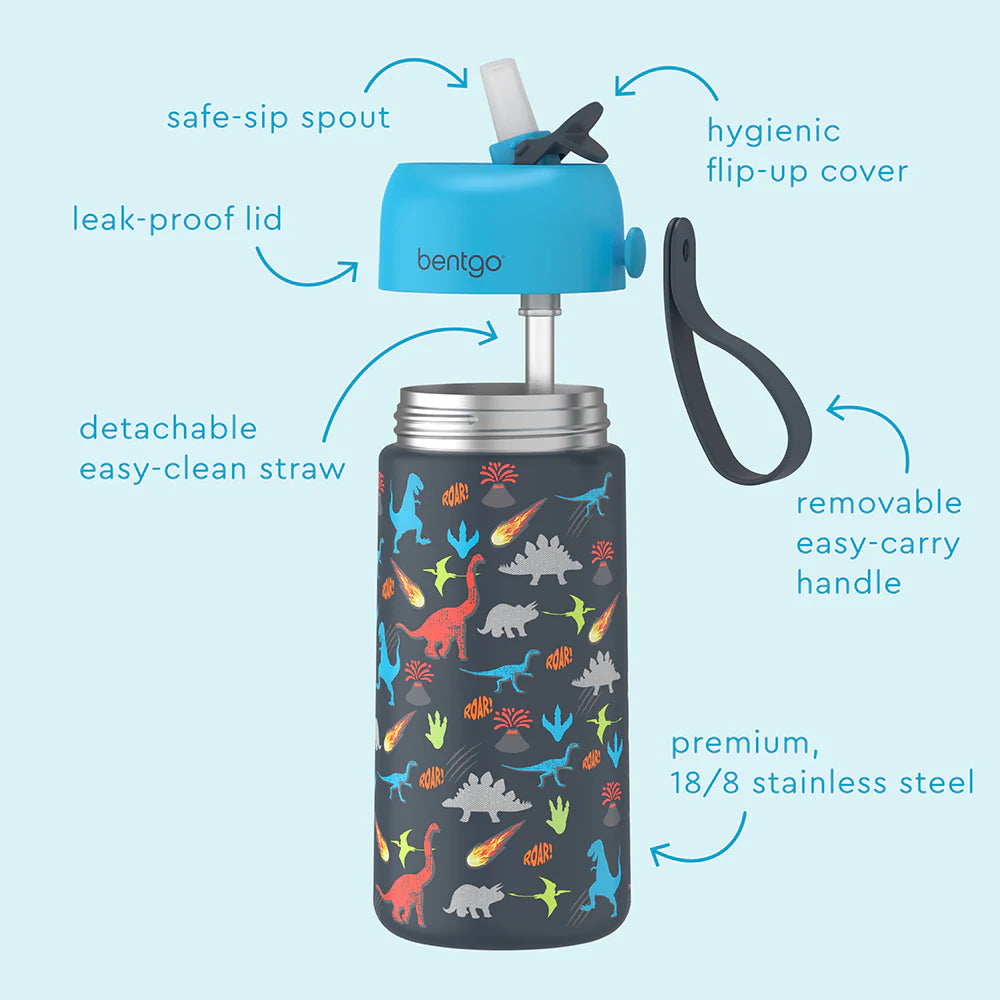 Botella Térmica Bentgo / 14 Onzas / Estampado Dinosaurio