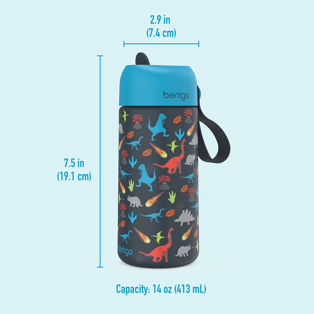 Botella Térmica Bentgo / 14 Onzas / Estampado Dinosaurio