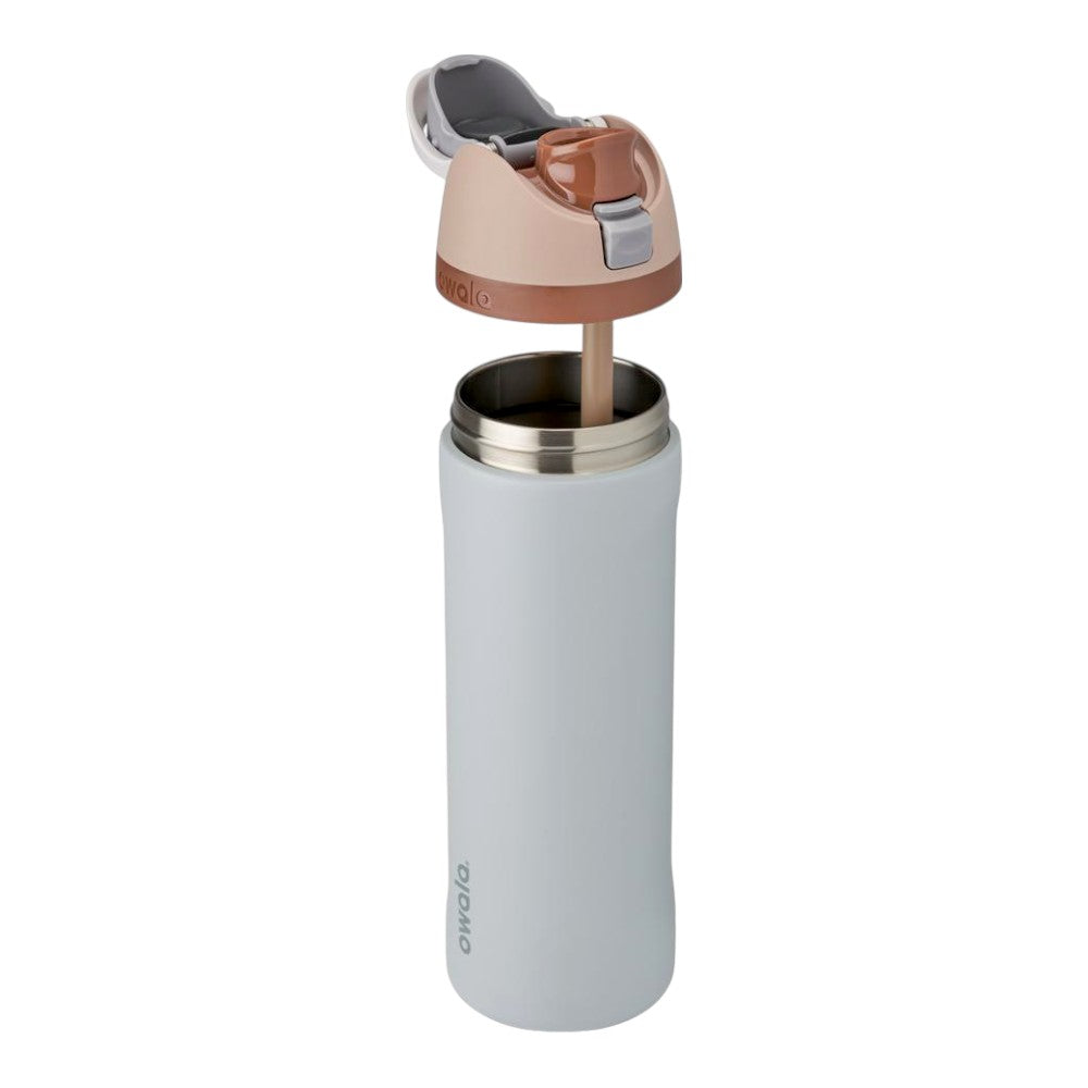 Botella Térmica Owala 24 oz – Silver/Brown
