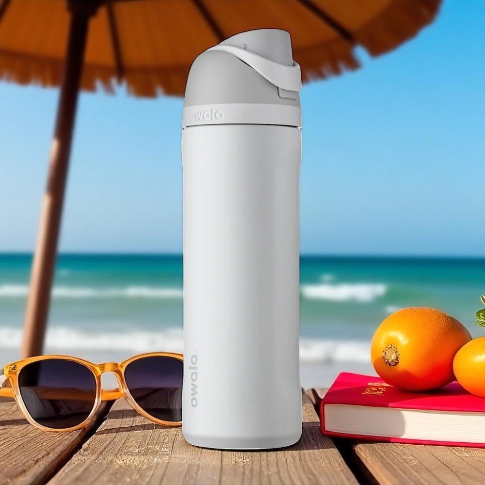Botella Térmica Owala 24 oz – Silver/White