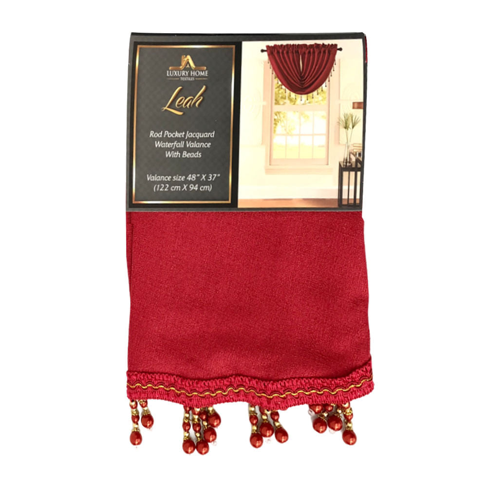 Cenefa Luxury Home Leah 48" x 37" Rojo