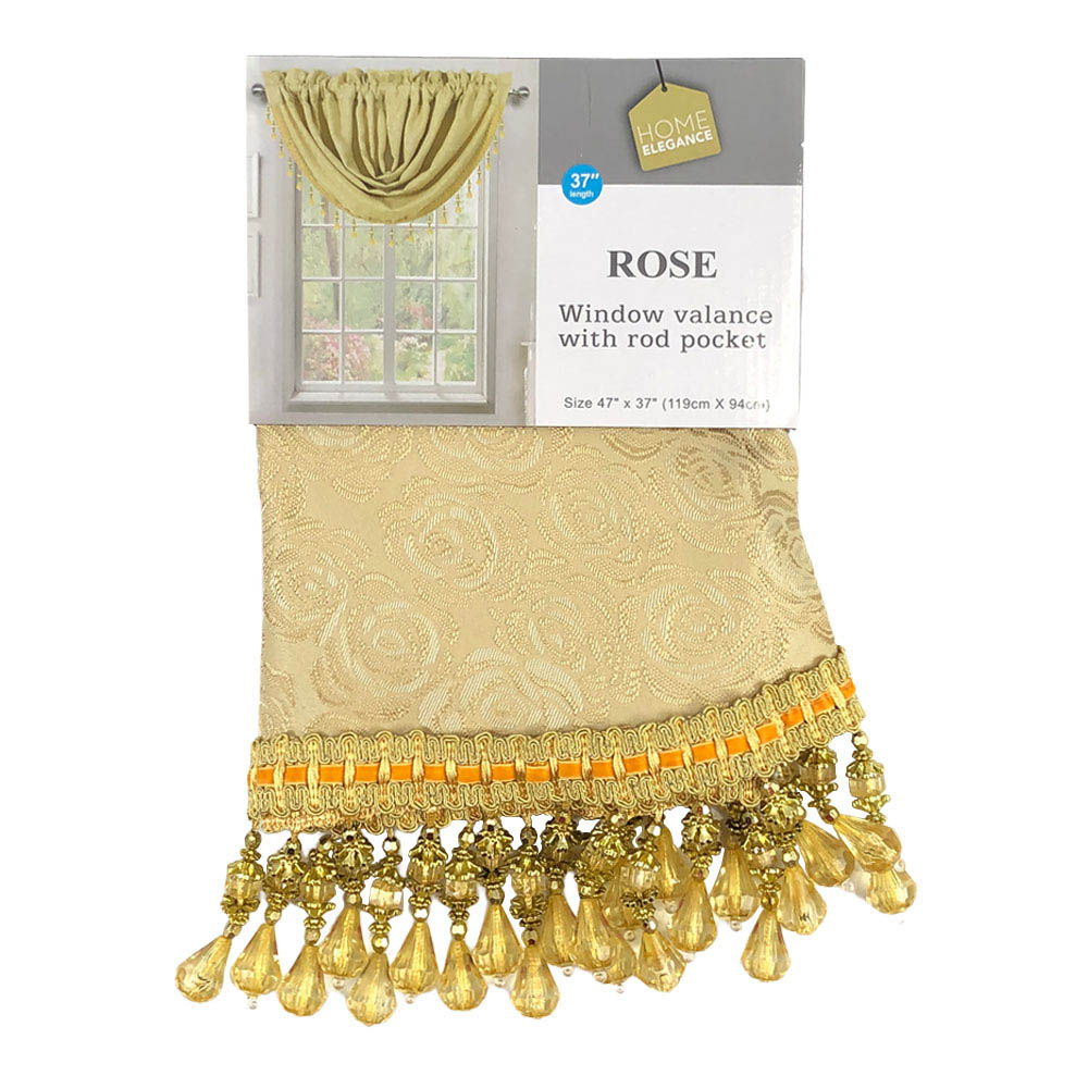 Cenefa Home Elegance Rose 47" x 37" - Dorado