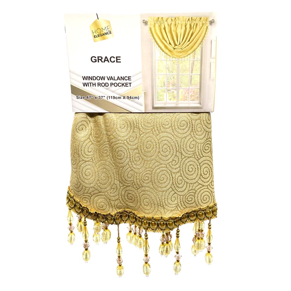 Cenefa Home Elegance Grace 47" x 37" - Dorado